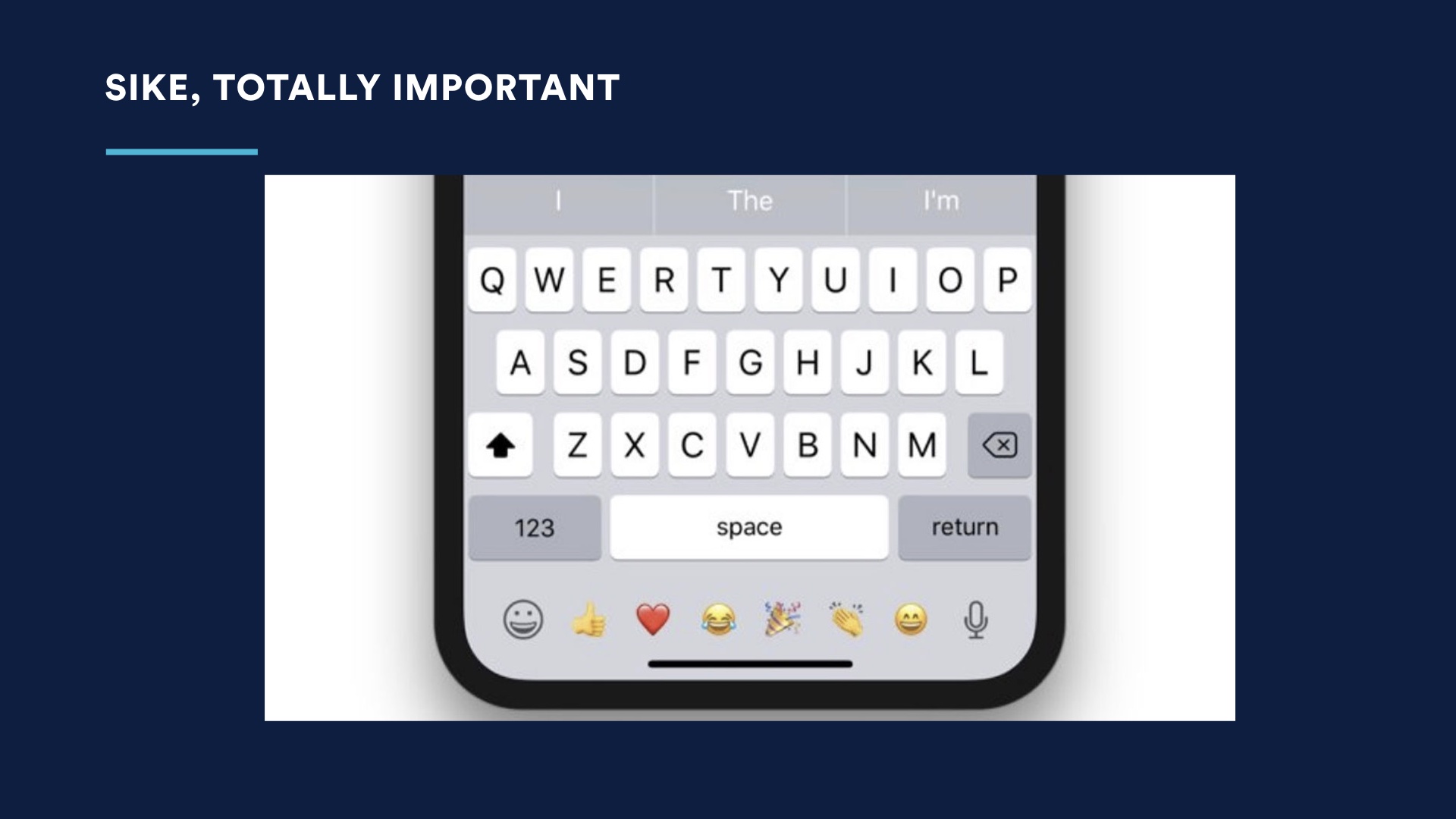Slide image: mobile on-screen keyboard